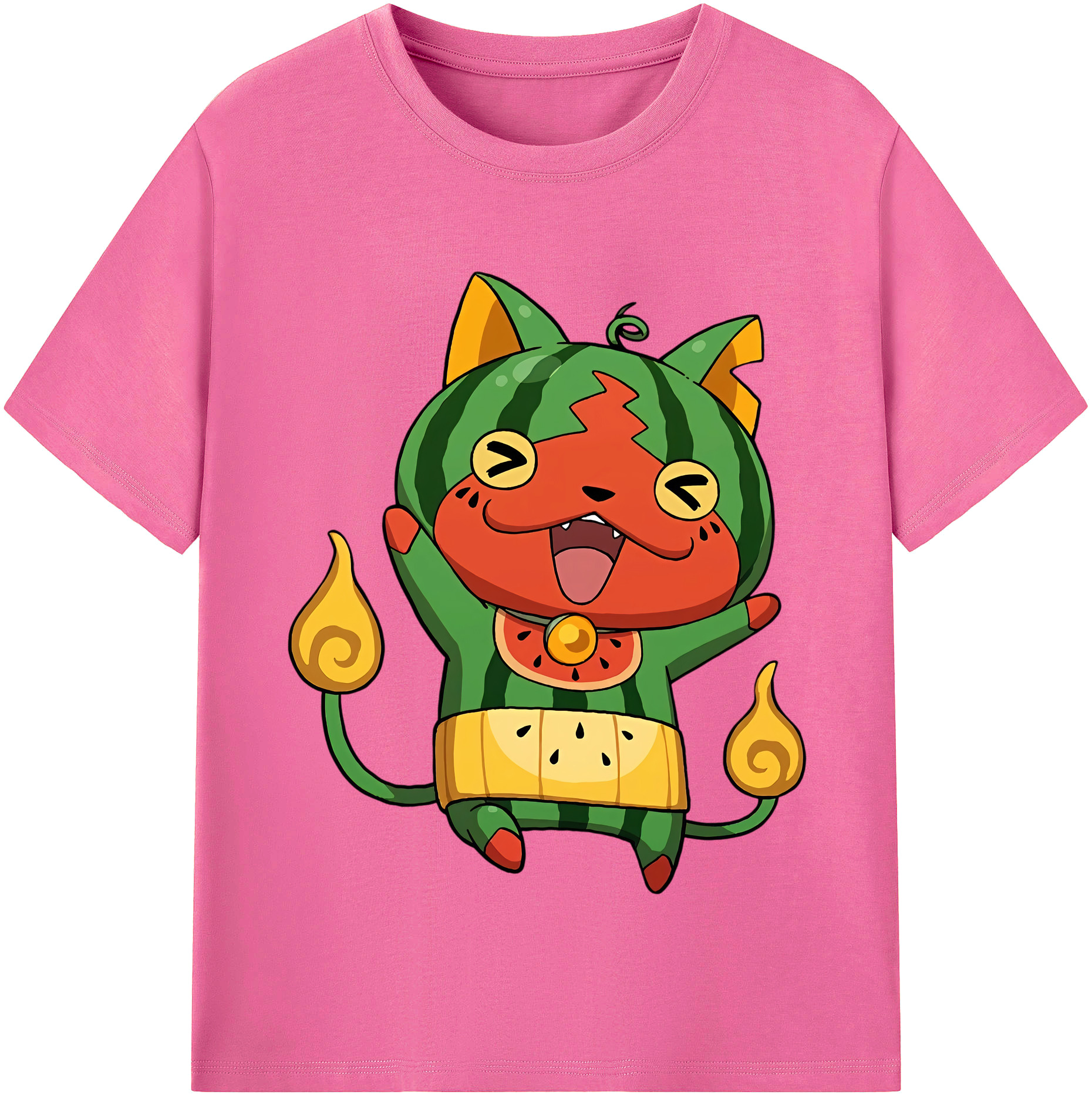 （画像用） 妖怪ウォッチ Yo-kai Watch レディースカジュアルプリントTシャツ（綿100％）